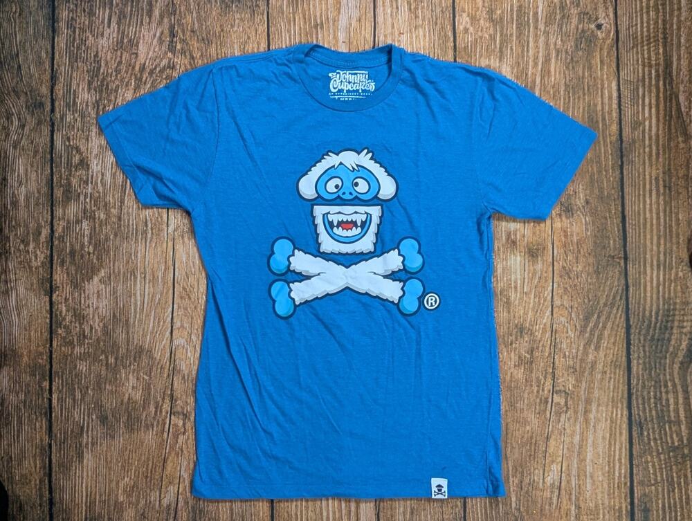 JOHNNY CUPCAKES MENS Medium Abominable Snowman CHRISTMAS YETI RUDOLPH